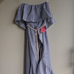 Never worn tagson NavyWhite Stripe Dress Rope belt